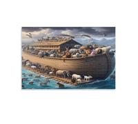 Noahs Ark Scene,1000-piece DIY landscape puzzle,Children's and Adults' Jigsaw Puzzle Creative Toys,50x70cm