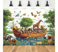 Noah's Ark wall decoration - universal party decoration with animal collection theme, suitable for general use and celebrations 250x180CM