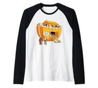 Noah's Ark with Cats are You Sure Funny Cat Lover Raglan Baseball Tee