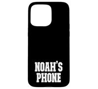 Noah's Phone Noah Name Personalized White Black Case for iPhone 15 Pro Max