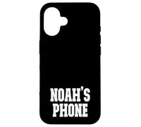 Noah's Phone Noah Name Personalized White Black Case for iPhone 16