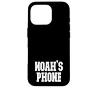 Noah's Phone Noah Name Personalized White Black Case for iPhone 16 Pro