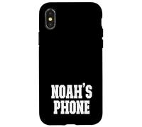 Noah's Phone Noah Name Personalized White Black Case for iPhone X/XS
