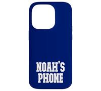Noah's Phone Noah Name Personalized White Blue Case for iPhone 14 Pro