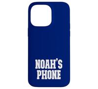 Noah's Phone Noah Name Personalized White Blue Case for iPhone 14 Pro Max