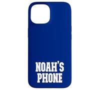 Noah's Phone Noah Name Personalized White Blue Case for iPhone 15