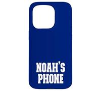 Noah's Phone Noah Name Personalized White Blue Case for iPhone 15 Pro