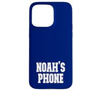 Noah's Phone Noah Name Personalized White Blue Case for iPhone 15 Pro Max