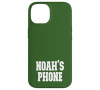 Noah's Phone Noah Name Personalized White Green Case for iPhone 14