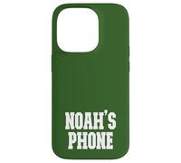 Noah's Phone Noah Name Personalized White Green Case for iPhone 14 Pro