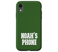 Noah's Phone Noah Name Personalized White Green Case for iPhone XR