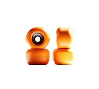 NOAHWOOD Fingerboards PRO Handmade Wheels with Handmade Self-Locking Nuts (No CNC) (Orange)