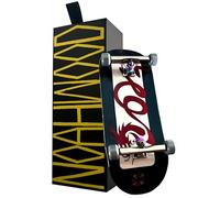 NOAHWOOD PRO Fingerboard Complete (6-Layer Colour Maple Wooden Deep Concave 35 x 97mm Handmade Deck + 34.5mm ARK 1G Truck + Gray Wheels ii) (Loong)