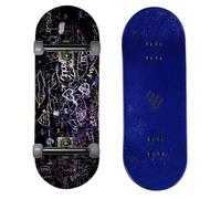 NOAHWOOD PRO Fingerboards Finger Skateboards(NW11s Kickflip Deck 97mmx34mm 5-Layer Colour Maple Wooden Handmade)+(Update 34mm Noah ii Trucks)+(NW iii Logo Handmade Wheels) (Graduate ii)