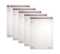 Noaks Bag Waterproof Dry Bag, Size L, 5 Zip Lock Bags with airtight Closure, Transparent