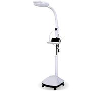 NOALED Magnifying floor lamp cold light usb magnifying glass floor charging port can lift light with storage tray adjustable brightness stable base