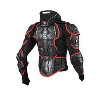 NOALED Men's Motorcycle Protective Jacket, Anti-Fall Wear-Resistant, Red, S