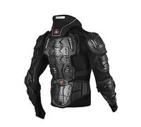 NOALED Motorcycle Body Protection Armor Jacket, Motorbike Anti-Fall Wear-Resistant Jacket Motorcycle Racing Chest Back Spine Body Protective Vest Armour Safety Jacket for Men,S,Black