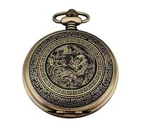NOALED Pocket Watch Dragon Shaped Pocket Watch Mechanical Pocket Watch Antique Luxury Necklace Exquisite Pocket Watches