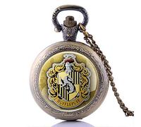 NOALED Pocket Watch Vintage Bronze Hollow Train Locomotive Steampunk Quartz Pocket Watch Women Men Necklace Pendant with Chain Birthday Gift (Bronze 35mm)