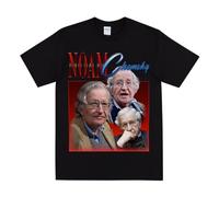 NOAM Chomsky Homage T-Shirt...Mens Tshirt Vintage Womens T Shirt 90s Tribute Tee Black L