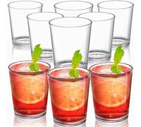 Noamus 9 Pack Plastic Drinking Glasses, 12 Oz Unbreakable Acrylic Water Tumblers, Reusable Shatter-Proof Clear Glasses, Whiskey Drinkware Cups Set for Party Kitchen, Iced Water Tea Coffee