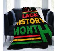 noasqll Black History Month Pride Celebrate Gifts Blankets Throw Blanket Anti-Pilling Flannel Blankets Air Conditioning Blanket Decor Throw Blankets for Sofa Travel All Seasons Gifts 40"x30"