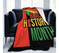 noasqll Black History Month Pride Celebrate Gifts Blankets Throw Blanket Anti-Pilling Flannel Blankets Air Conditioning Blanket Decor Throw Blankets for Sofa Travel All Seasons Gifts 80"x60"