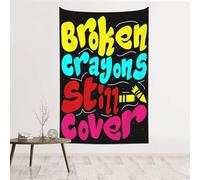 noasqll Broken Crayons Still Cover Tapestry Decor Wall Hanging Wall Art Blanket Aesthetic Tapestries Wall Art For Living Room Home 60 X 40 In