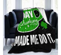 noasqll Day Drinkings Made Me Do It Blankets Throw Blanket Anti-Pilling Flannel Blankets Air Conditioning Blanket Decor Throw Blankets for Sofa Travel All Seasons Gifts 40"x30"