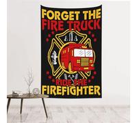 noasqll Forget The Fire Track Ride The Firefighter Tapestry Decor Wall Hanging Wall Art Blanket Aesthetic Tapestries Wall Art For Living Room Home 60 X 40 In