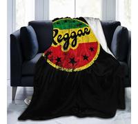 noasqll One Loves Jamaican Rasta Reggae Blankets Throw Blanket Anti-Pilling Flannel Blankets Air Conditioning Blanket Decor Throw Blankets for Sofa Travel All Seasons Gifts 40"x30"