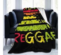 noasqll One Loves Jamaican Rasta Reggae Palm Trees Blankets Throw Blanket Anti-Pilling Flannel Blankets Air Conditioning Blanket Decor Throw Blankets for Sofa Travel All Seasons Gifts 80"x60"