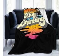 noasqll You Had Me at Day Drinking Sunset Palm Trees Blankets Throw Blanket Anti-Pilling Flannel Blankets Air Conditioning Blanket Decor Throw Blankets for Sofa Travel All Seasons Gifts 40"x30"