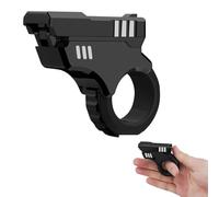 Noaya 3D Printed Zoom Gun Fidget Slider Toy - Stress Relief and Anxiety Pressure Relieving Gadget for Adults - Portable Fun Finger Toy, Silver