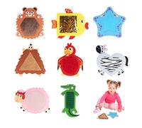 Noaya 8Pcs Sensory Mats for Kids - Educational Animals Sensory Pads for Kid Toddler Baby, Autism Sensory Tiles Wall Panel Disorder Toys Fidget Toys for Tactile Play/Anxiety Relief, Educational Gifts