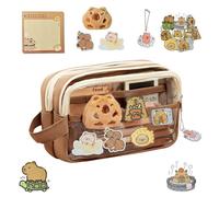 Noaya Capybara Pencil Case - Cute Kawaii Pencil Pouch, Large Aesthetic Bag with Compartments, Multi-Layer Special Stationery Set, Wide Opening Stationery Supplies Pencil Cases Office School Supplies
