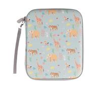 Noaya Card Case Card Holder - 80 Pockets Card Binder Folder with Zipper, Portable Card Holder Compatible with 2.3 * 3.4 Inch Yoto Card, Toy Card Box Card Organiser for Travel Camping Outdoor(Animal B)