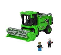Noaya Combine Harvester Toys - Realistic Combination Harvester, Simulating Wheat Cutting Scenes, No Need for Batteries, Multi Joint Movable Farm Toys for Kids Boys Girls Birthday Gift, Green