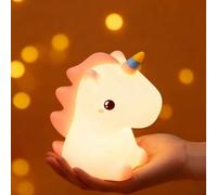 Noaya Cute Night Light - Touch Controlled Night Lamp, Adjustable Three Mode Rechargeable Night Lights, Silicone Dimmable Lamp Nightlights, USB Night Light Lamp, Cute Night Lamp, Unicorn