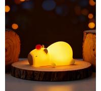 Noaya Cute Night Light - Touch Controlled Night Lamp, Adjustable Three Mode Rechargeable Night Lights, Silicone Dimmable Lamp Nightlights, USB Night Light Lamp, Cute Night Lamp, Capybara