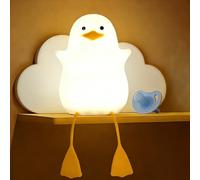 Noaya Cute Night Light - Touch Controlled Night Lamp, Adjustable Three Mode Rechargeable Night Lights, Silicone Dimmable Lamp Nightlights, USB Night Light Lamp, Cute Night Lamp, Duck