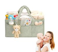 Noaya Large Capacity Nappy Caddy Organizer - Multi Functional Nursery Storage Baskets, Beautiful Practical Baby Caddy Organizer, Convenient to Carry Baby Baskets, Organiser for Mum to Be