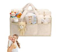 Noaya Large Capacity Nappy Caddy Organizer - Multi Functional Nursery Storage Baskets, Beautiful Practical Baby Caddy Organizer, Convenient to Carry Baby Baskets, Organiser for Mum to Be