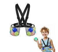 Noaya Water Balloons Jacket - Two Storage Mesh Bags Water Balloon Chest Bag, Pool Toys, Water Toys for Kids, Cool Things for Boys Gifts, Summer Lawn Backyard Pool Pet Kids Water Play, Black