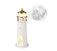 Noaya Wireless Lighthouse Lamp - The Lighthouse Bedside Lamps with Remote Control, Atmosphere Sense Rechargeable Night Lights, Moon Projector, Unique Lighthouses Table Lamps for Home Living Room