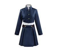 Nobara-Kugisaki Anime Cosplay Costume School Uniform Nobara-Kugisaki Blue/Black Full Set Clothing Japan High School Girls Stage Disguise Outfit Halloween Party Costume