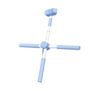 NOBBAT Posture Corrector, Anti-Hunchback Yoga Stick, Four-Way Adjustable, Ergonomic Training Device for Body Stretching, Bodybuilding Pilates Stick for Back & Neck(Blue)