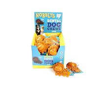 Nobblys Dog Treat Dental Chew Natural Treat For Dogs Dental Sticks Long Lasting Vegetarian Lion Shaped, Banana, 31 x 40g
