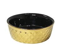 Nobby 82436 Ceramic Bowl Gold/Black Diameter 15 x 6 cm 0.50 L